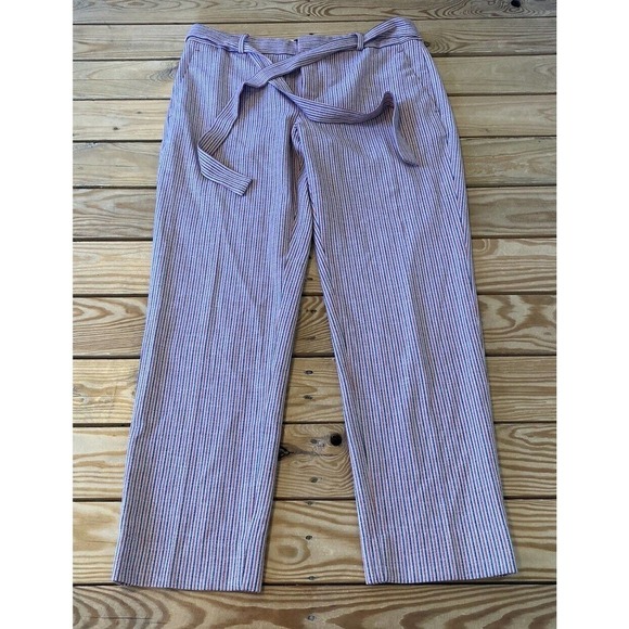 Banana Republic Pants - NWT Banana Republic Avery Dress Pants Size 8 Women’s Red Blue Mid Rise